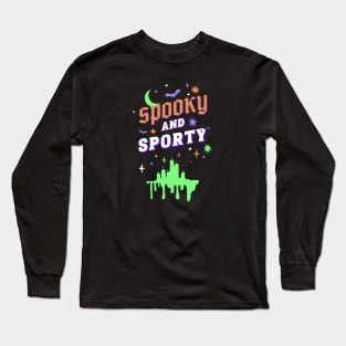 Spooky and Sporty - Dark Mode | Gym Goth Long Sleeve T-Shirt